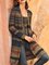 Gestreifte Strickjacke aus Baumwollgemisch