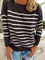Gestreifter Pullover mit Langarm