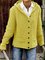Damen Winter Casual Einfarbig Langarm Mantel