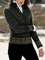 Modetalente Winterjacke Damen Baumwolle Langarm Jacke
