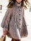 Große Größen Retro Strickjacke aus Baumwolle