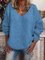 Modetalente Unifarben Langarm Pullover