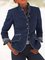 Damen Retro Frühling und Herbst Solid Langarm Jacke