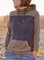 Modetalente Sweatshirt damren Blau Retro Geometrisch Sweatshirt