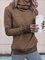 Wasserfallausschnitt Unifarben Retro Langarm Sweatshirt