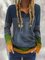Modetalente Pullover Damen Gestrickter Streifen Farbblock Pullover