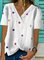 Kurzarm V-Ausschnitt Shirts & Blusen&Shirts