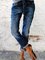 Lässig Retro Tunnelzug Denim Hose