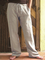 Khaki Baumwolle Freizeithose