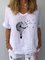 Löwenzahn Print Leinen Lässig Shirts & Blusen&Shirts
