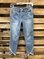 Unifarben Asymmetrisch Lässig Denim Hosen