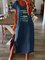 Kartoon Fisch Print Kurzarm Split Kleid