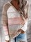 Multifarben Patchwork Langarm Kapuze Shirts & Blusen&Shirts