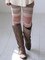 Patchwork Baumwollgemische Hosen mit Farbblock