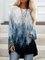 Rundhals Weite Sweatshirts mit Wald Print