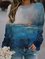 Kunst Öl Malerei Sweatshirts mit Rundhals