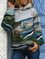 Landschaften Print Langarm Sweatshirts mit Kapuze
