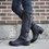 Winter Niedrig Leder Stiefelette