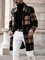 Tweed Karierter Mantel mit Revers