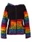 Große Größen Print Sweatjacke mit Kapuze