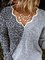 Damen Mode Freizeit Langarm Baumwollgemischer Pullover