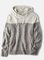 Herren Basic Gestrickter Pullover mit Kapuze