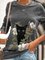 Tier Langarm Sweatshirts mit Rundhals