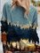 Abstrakt Normal Langarm Gestrickt Sweatshirt