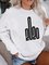 Langarm Rundhals Sweatshirts mit Print