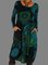 Langarm Gestreiftes Freizeitkleid