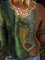 Rundhals Abstrakter Pullover mit Langarm