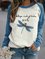Damen Libelle Print Sweatshirts