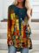 Neu Damen Fashion Große Größen Urlaub Lässig Retro Langarm Blusen&Shirts