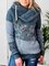 Paneelierte Geblümte Sweatjacke mit Langarm