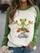 Patchwork Lässige Sweatshirts mit Langarm