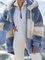 Langarm Lässige Jacke mit Kapuze
