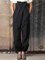 Genial St. Dreidimensional Schnitt Hosen Hohe Taille Hose Hose mit Weitem Bein - Damen Freizeithose Karotte Hosen