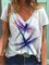 Libelle Print Lässig T-Shirts & Blusen&Shirts