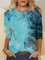 Print Langarm Rundhals Lässig Shirts & Blusen&Shirts