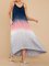Farbverlauf Urlaub Rundhals Kleid