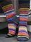 Modetalente Rote Gestrickte Socken