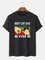Retro Print Herren Fashion Print T-Stück