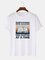Rundhals Kartoon Print T-Stück Shirts & Blusen&Shirts