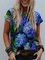 Öl Print Urlaub T-Shirts & Blusen&Shirts