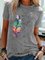 Einfach Normal Print Shirts & Blusen&Shirts