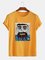 Rundhals Baumwollgemisch T-Stück Shirts & Blusen&Shirts