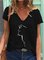 V-Ausschnitt Böhmisch Shirts & Blusen&Shirts