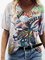 Individualität V-Ausschnitt Shirts & Blusen&Shirts