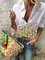 Weiß Kurzarm Print Baumwolle Shirts & Blusen&Shirts