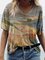 V-Ausschnitt T-Shirts mit Kurzarm